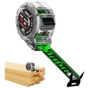 Cinta Métrica Multiusos - Varilla Medidora De Doble Cara Retráctil, Regla con Estuche Transparente para Medir Largo y Ancho (5 M/7,5 M/10 M)