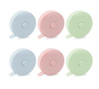 Cinta métrica para cuerpo, 6 piezas de cinta métrica de costura, ligera y portátil, retráctil, para medidas, sastrería y manualidades, kit de costura esencial para modistas y entusiastas del bricolaje