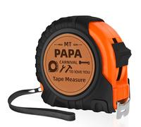 Cinta Métrica para Papá, Regalos Originales para Hombres, Cinta Métrica de Cuero Auténtico, Ideal para Su Cumpleaños, el Día del Padre o Navidad(5 m)