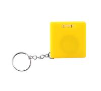 Cinta métrica pequeña de acero con niveles de burbuja, 1 m de longitud, fácil de transportar, diseño de llaveros, mecanismo de retracción automática, caja de ABS fuerte, cinta de acero de doble escala