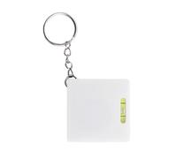 Cinta métrica pequeña de acero con niveles de burbuja integrados, 1 metro de longitud, fácil de transportar, diseño de llaveros, mecanismo de retracción automática, cinta ABS