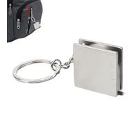 Cinta métrica pequeña: mini herramienta de medición retráctil, diseño de bolsillo para llavero, construcción duradera de acero inoxidable, regla compacta y | Práctico accesorio para adultos y