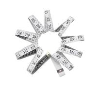 Cinta métrica permanente de fibra de vidrio de PVC de 150 cm, doble escala para costura, manualidades, medición corporal, 5 preferencias de color, tamaño King permanente y flexible