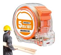 Cinta métrica portátil - Herramienta de regla métrica e imperial compacta de 16,4 pies para carpintería, carpintería, bricolaje, renovación del hogar | Accesorios de medición de precisión para