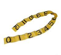 Cinta métrica portátil impermeable de PVC de 120 cm con diseño plegable y botón para un fácil bobinado y medición precisa de peces (amarillo)