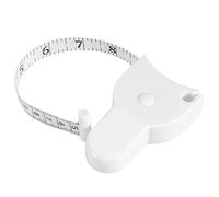 Cinta MéTrica Precisa PortáTil Blanca de 150 Cm / 60 Pulg. Con La Regla RetráCtil de La Manija Para Medir El Estado FíSico