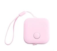 Cinta métrica retráctil de 1,5 m para medir el cuerpo, suave, tela de costura, cinta métrica (rosa)