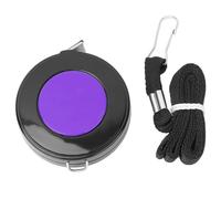 Cinta Métrica Retráctil de Plástico para Costura, 150cm, Doble Cara con Botón, Color Púrpura, para Confección