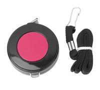 Cinta Métrica Retráctil de Plástico para Costura, 150cm, Doble Cara con Botón de Retracción, Rojo