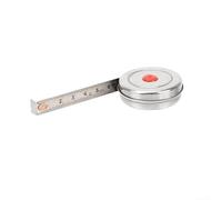 Cinta métrica retráctil, regla de acero inoxidable, herramienta de medición compacta para costura, sastrería, altura corporal, carpintería y proyectos artesanales, plata (1 metro)