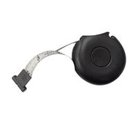 Cinta métrica retráctil suave, cinta de cintura corporal de 2 m para coser tela, diseño silencioso de eliminación de ruido, regla ABS portátil para fitness, color negro