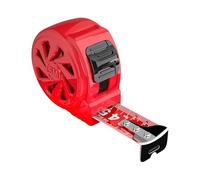Cinta métrica roja estable de lectura de alta visibilidad ideal para mediciones precisas en la construcción