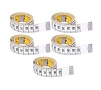 Cinta métrica suave, flexible, transparente, graduaciones, amarillo, blanco, cinta métrica de doble cara en pulgadas para costura, sastrería, manualidades, fitness, medición