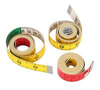 Cinta métrica suave Regla de medición corporal flexible de doble escala para coser, sastrería, ropa, medición corporal, material de, juego de 3 piezas