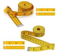 Cinta Metrica, Suiyeejan Herramienta de Costura para Sastre, Cinta MéTrica Profesional de PVC de Doble Cara para Busto Y Caderas, Tejidos de Costura (200cm/79 Pulgadas + 300cm/120 Pulgadas)