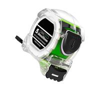 Cinta métrica transparente resistente de 3/5/7,5/10 m con bloqueo automático, perfecta para entusiastas de las manualidades y constructores profesionales para hacer muebles