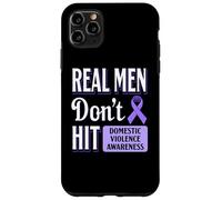Cinta morada de conciencia contra el abuso contra la violencia doméstica Carcasa para iPhone 11 Pro Max
