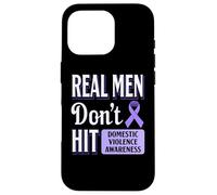 Cinta morada de conciencia contra el abuso contra la violencia doméstica Carcasa para iPhone 16 Pro