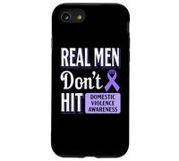 Cinta morada de conciencia contra el abuso contra la violencia doméstica Carcasa para iPhone SE (2020) / 7 / 8