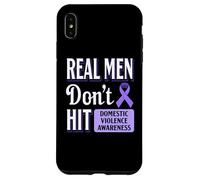 Cinta morada de conciencia contra el abuso contra la violencia doméstica Carcasa para iPhone XS Max
