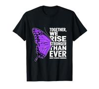 Cinta morada de conciencia del síndrome de Dravet Nos levantamos más fuertes Camiseta