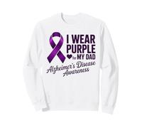 Cinta Morada de Conciencia sobre la Enfermedad de Alzheimer para papá Sudadera