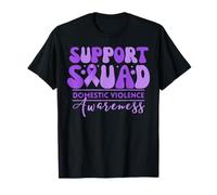 Cinta Morada de Conciencia sobre Violencia doméstica de Support Squad Camiseta