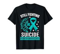 Cinta morada de concienciación sobre la prevención del suicidio Camiseta