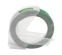 Cinta multicolor de 6 mm x 3 metros para etiquetadoras, recambio de grabado en relieve compatible con y para MOTEX (verde)