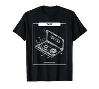 Cinta - Music Makes My Heart Beat (Retro Cassette Graphic) Camiseta