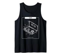 Cinta - Music Makes My Heart Beat (Retro Cassette Graphic) Camiseta sin Mangas