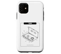Cinta - Music Makes My Heart Beat (Retro Cassette Graphic) Carcasa para iPhone 11