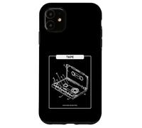 Cinta - Music Makes My Heart Beat (Retro Cassette Graphic) Carcasa para iPhone 11