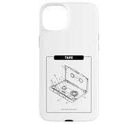 Cinta - Music Makes My Heart Beat (Retro Cassette Graphic) Carcasa para iPhone 15 Plus