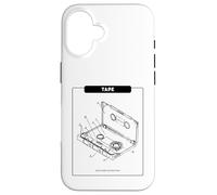 Cinta - Music Makes My Heart Beat (Retro Cassette Graphic) Carcasa para iPhone 16