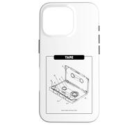 Cinta - Music Makes My Heart Beat (Retro Cassette Graphic) Carcasa para iPhone 16 Pro