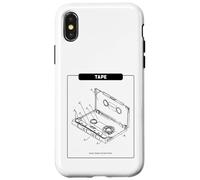 Cinta - Music Makes My Heart Beat (Retro Cassette Graphic) Carcasa para iPhone X/XS
