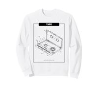 Cinta - Music Makes My Heart Beat (Retro Cassette Graphic) Sudadera