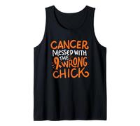 Cinta Naranja de quimioterapia de Leucemia de sobreviviente de la Conciencia del cáncer de Sangre Camiseta sin Mangas