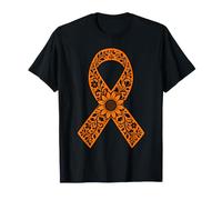 Cinta Naranja Floral del Mes de la concienciación sobre el TDAH Neurodiversidad Camiseta