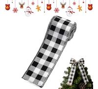 Cinta negra y blanca - DIY Seasonal Decoration - Holiday Wrapping Ribbons | for Mantelpieces Art Teachers Enthusiasts Wedding Party Favors Scrapbooking Bow Making Interior Designers