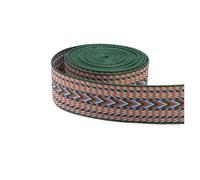 Cinta Nylon Correa de cincha for bolso, de lujo, de calidad, a la moda, de nailon grueso, for manualidades, accesorios for cinturón, 5 metros, 25/50 mm(2 Inch-purple green)