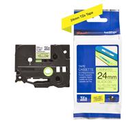 Cinta Original TZe-C51 Negro Sobre Amarillo Fluorescente (5 mts/2.4cm) - BROTHER