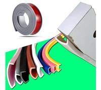 Cinta para Bordes de Muebles, Banda en U, Cubrecantos de Madera, Ribete Autoadhesivo, Protector de Bordes de Mesa,para Estanterías,Muebles y Paneles,Esquinas y Bordes (3m×15mm,Gris)