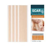 Cinta para cicatrices,Cinta para cicatrices de silicona, Hojas invisibles transparentes de gel de silicona de 10 piezas para cicatrices, Parches transpirables cortables para eliminación de cicatrices