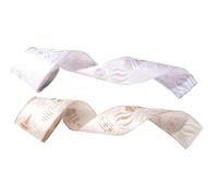 Cinta para corona de Navidad - 2 rollos de yute con borde de para decoración de árbol | Cinta de tela para hacer lazos para fiestas | para escaleras, ventanas y jardín