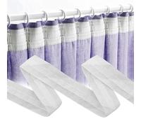 Cinta para Cortinas, 30mx2,5cm Cinta de Cabecera de Cortina, Cabecera de Cortina Plisada de Pliegue Encabezadora, Universal Accesorios para Decoración de Cortinas, Blanco Fruncir Normal