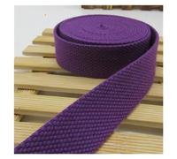 Cinta para coser Cinta de lona 5 metros y 25mm, correas for bolsa, nailon, mochila, flejes, costura, accesorios for cinturón(Deep purple)