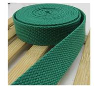 Cinta para coser Cinta de lona 5 metros y 25mm, correas for bolsa, nailon, mochila, flejes, costura, accesorios for cinturón(Grass green)