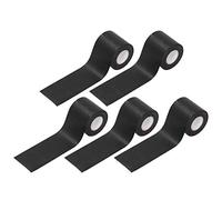 Cinta para Envolver Tuberías, 5 Piezas Cinta para Tubería de Aire Acondicionado 6 cm/2,4 Pulgadas de Ancho de Reparación de Envoltura Eléctrica de PVC para Equipos Eléctricos (Negro)